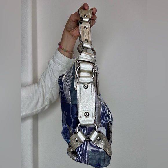 Coach Carly Denim Patchwork Vintage Y2K EUC - Picture 8 of 16